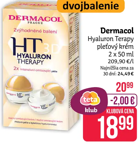 Dermacol Hyaluron Therapy pleťový krém