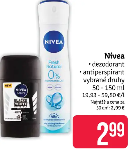 Nivea deodzorant