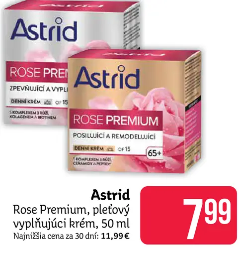 Astrid Rose Premium, pleťový vyplňujúci krém