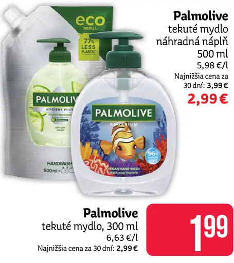 Palmolive tekuté mydlo náhradná náplň