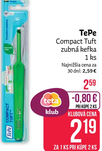 Compact Tuft zubná kefka