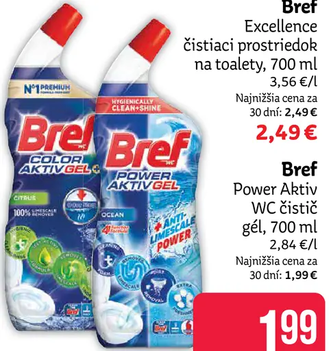 Bref Power Aktiv WC čistič gél