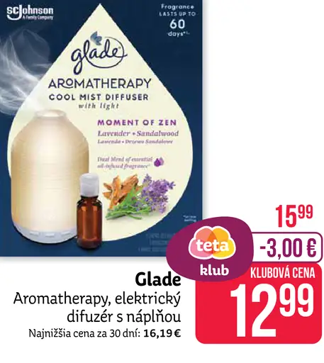 Glade Aromatherapy Cool Mist Diffuser