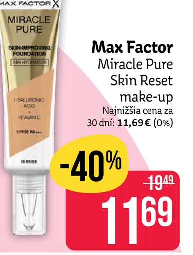 Miracle Pure Skin Reset make-up