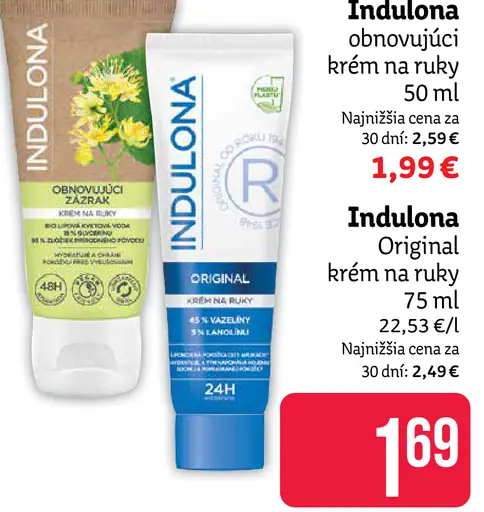 Indulona obnovujúci krém na ruky