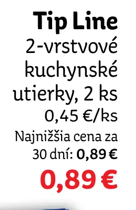 Tip Line 2-vrstvové kuchynské utierky