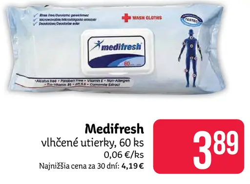 Medifresh vlhčené utierky