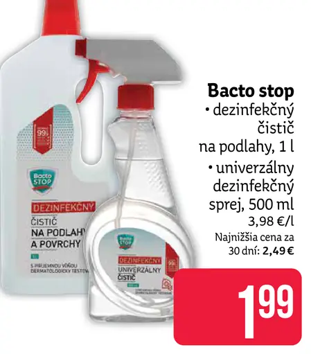 Bacto stop dezinfekčný čistič