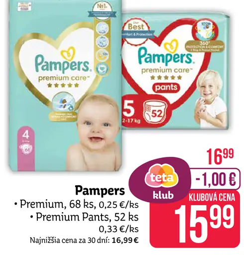 Pampers premium care