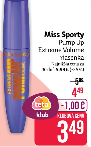 Miss Sporty Pump Up Extreme Volume riasenka