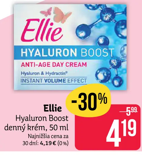 Ellie Hyaluron Boost denný krém