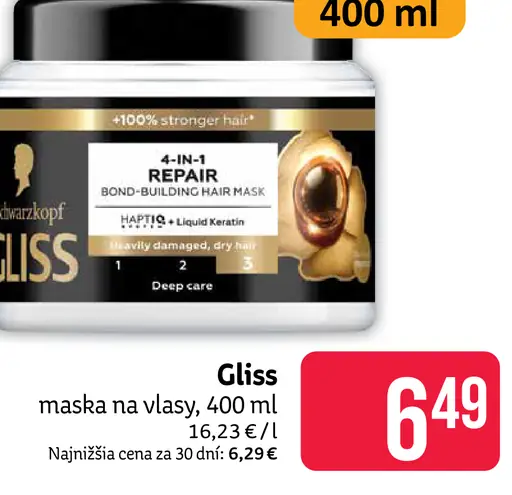 Gliss maska na vlasy