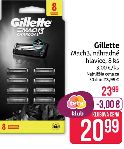 Gillette Mach3 náhradné hlavy