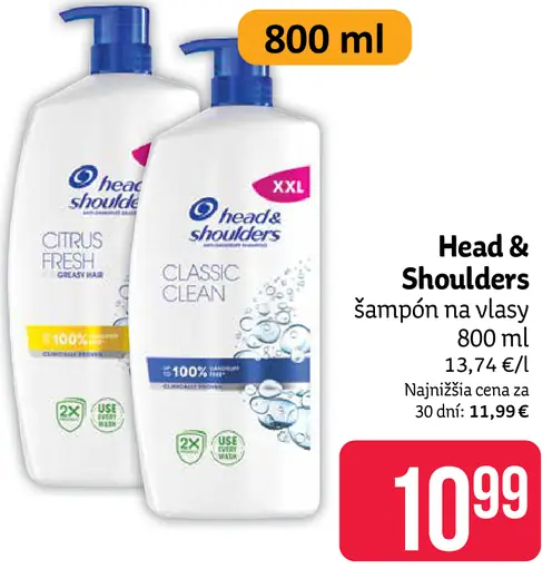 Head & Shoulders šampón na vlasy