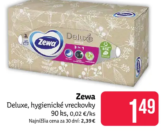 Zewa Deluxe, hygienické vreckovky