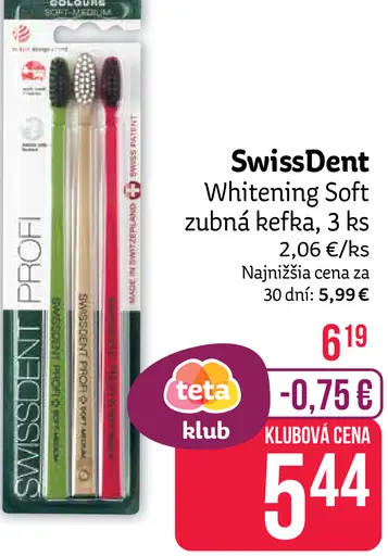 SwissDent Whitening Soft zubná kefka