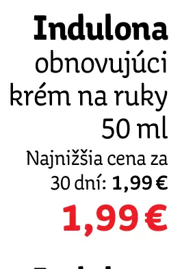 Indulona obnovujúci krém na ruky