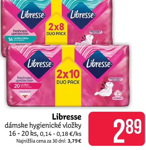 Libresse dámske hygienické vložky