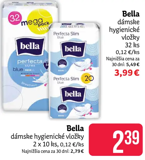 Bella dámske hygienické vložky