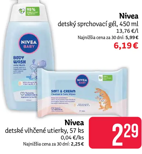 Nivea detské vlhčené utierky