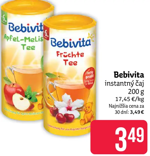 Bebivita instantný čaj