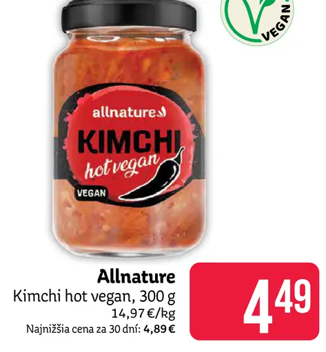 Kimchi hot vegan