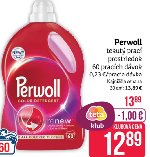 Perwoll tekutý prací prostriedok