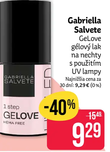 Gelove gélový lak na nechty s použitím UV lampy