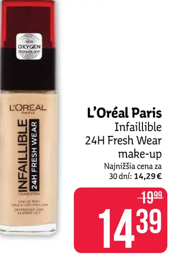 L’Oréal Paris Infaillible 24h Fresh Wear make-up