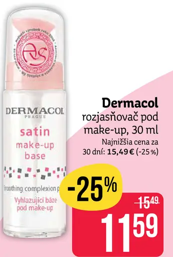 dermacol rozjasňovač pod make-up