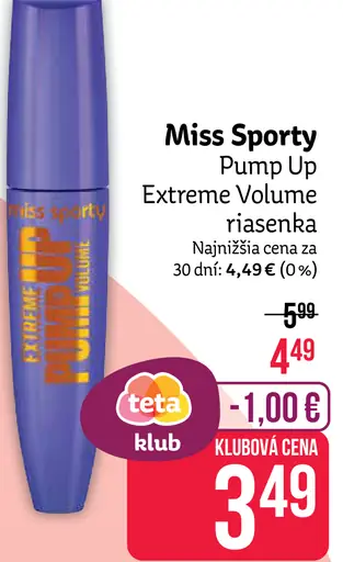 Miss Sporty Pump Up Extreme Volume riasenka