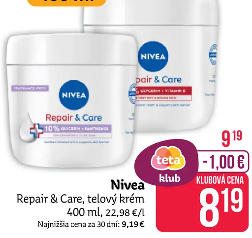 Repair & Care, telový krém