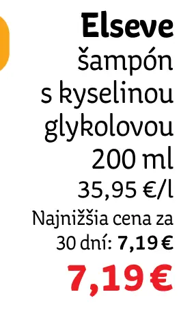 šampón s kyselinou glykolovou