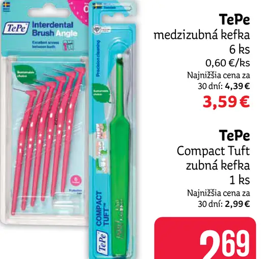 zubná kefa Compact Tuft