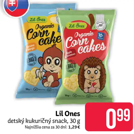 Lil Ones detský kukuričný snack