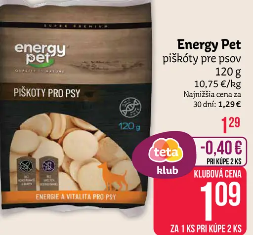 Energy Pet piškóty pre psov