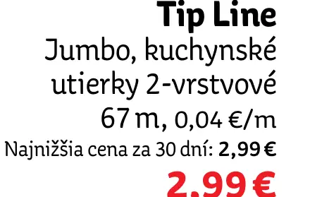 Tip Line Jumbo kuchynské utierky
