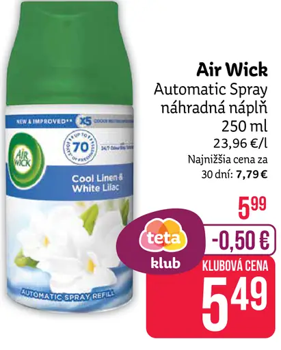 Air Wick Automatic Spray náhradná náplň