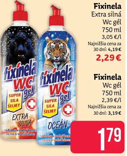 Fixinela Extra silný WC gel