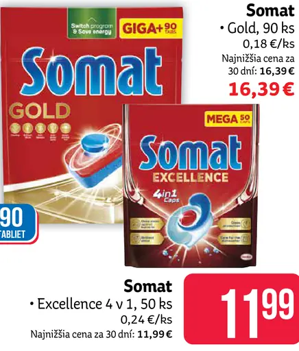 Somat Excellence 4 v 1 tablety