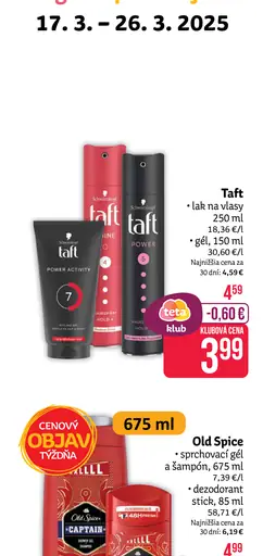 Taft lak na vlasy
