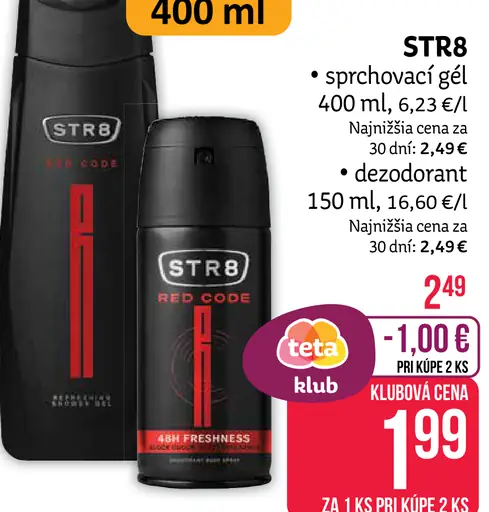 STR8 Ahead osviežujúci sprchový gél