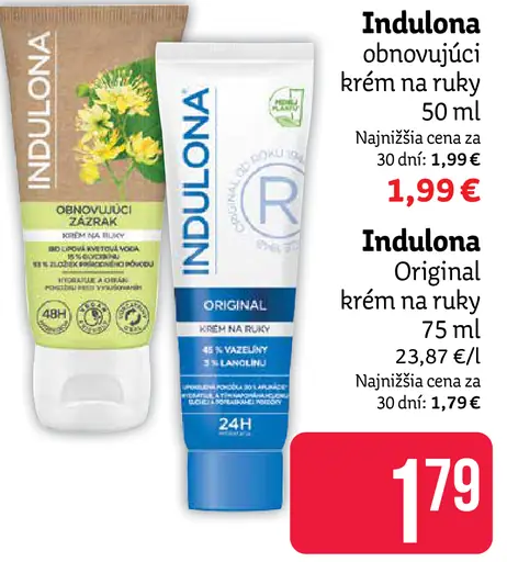 Indulona obnovujúci krém na ruky