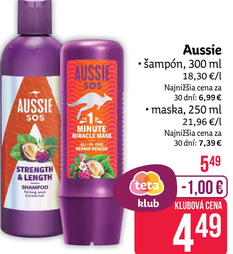 Aussie šampón maska