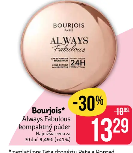 Bourjois Always Fabulous kompaktný púder