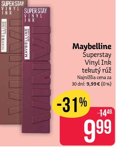 Maybelline rúž na pery SuperStay Vinyl Ink