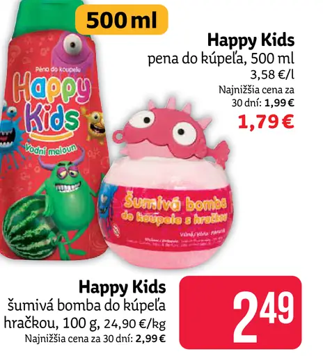 Happy Kids pena do kúpeľa