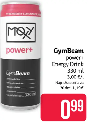 GymBeam power+ Energy Drink