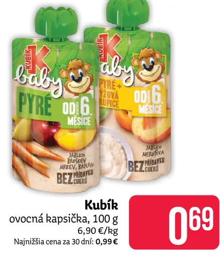 Kubík ovocná kapsička