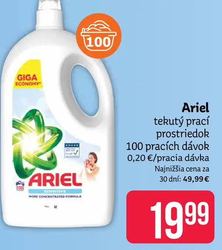 Ariel tekutý prací prostriedok